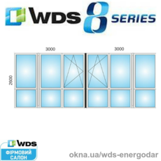 Французский балкон, лоджия, остекление балконов и лоджий. Размер 6000х2600мм, профильная система WDS 8 series 82мм, стеклопакет 44мм 4i-16Ar-4-16Ar-4sol. Фурнитура окна Axor K-3 + микропроветривание. Утепление лоджий и балконов